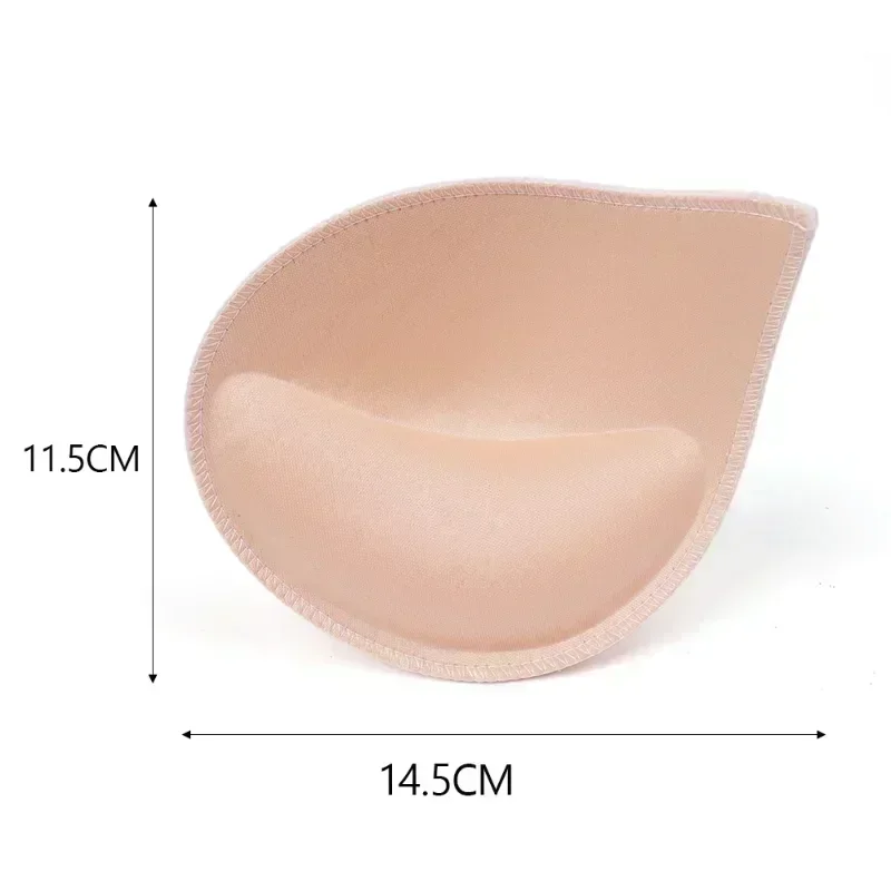 3D Removível Push Up Bra Pads para Mulheres, Inserções Underwear, Breast Lift, Esponja Respirável Sutiã Acolchoado, Pad Forro, Swimsuit Insert