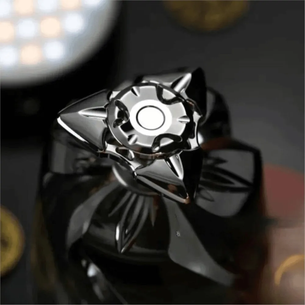 Pangolin Studio EDC Believer Fidget Spinner Stainless Steel Zirconium Anxiety Toys  Fidget Toys For Adults Gyro