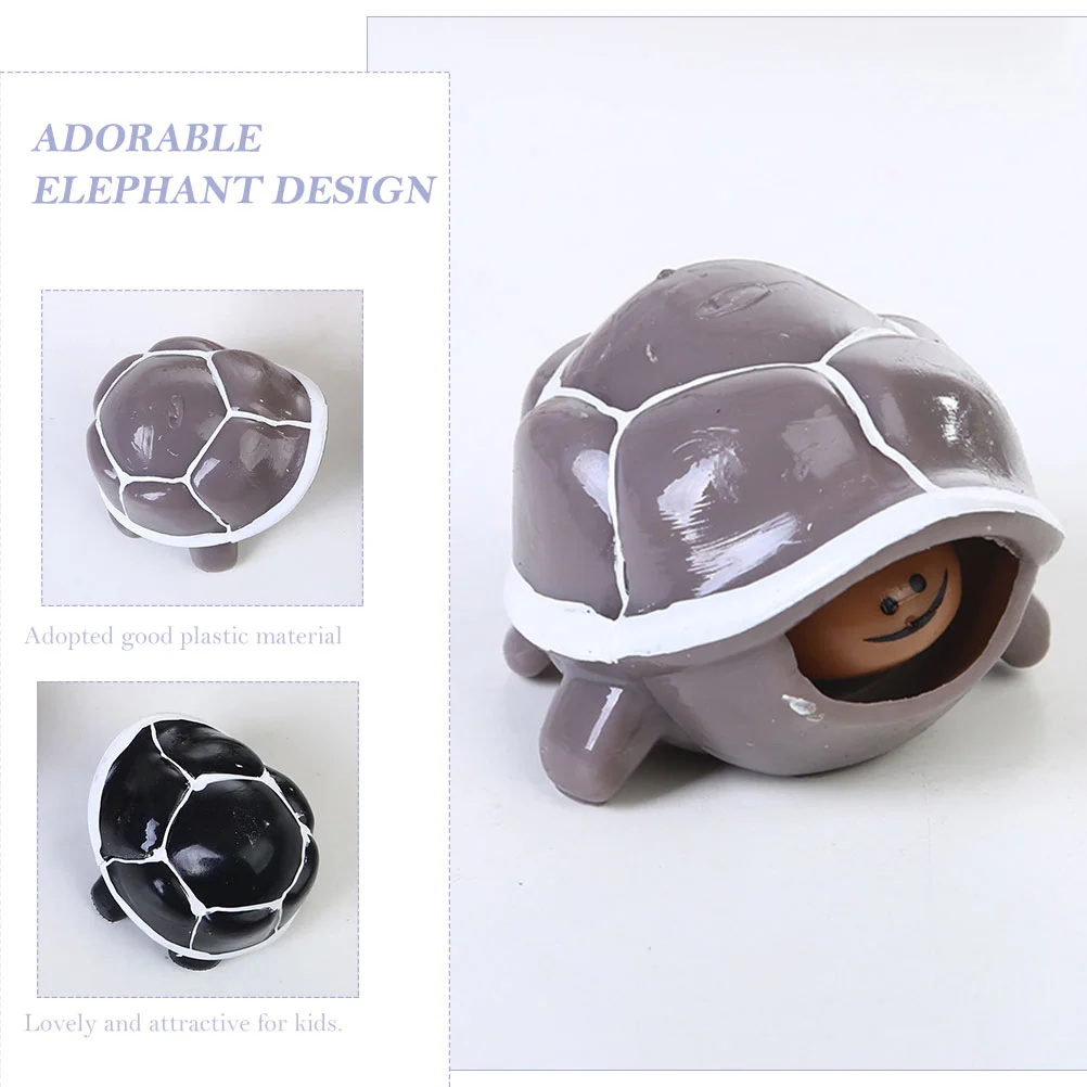 Jouet à presser en plastique pour enfant en bas âge, 4 pièces, motif animal, tortue, mini, souligné