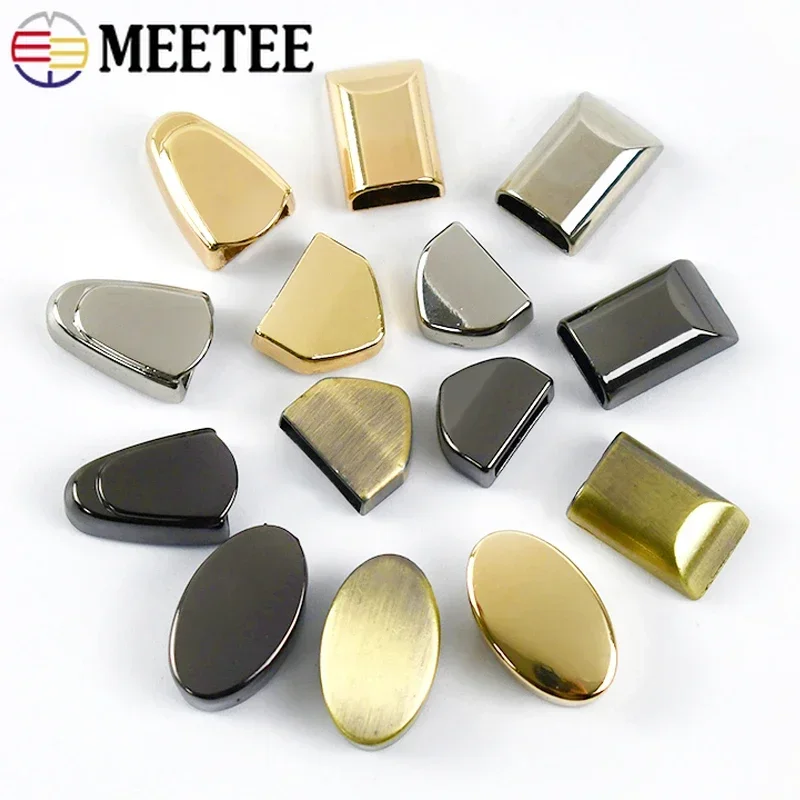 Meetee 10/30Pcs Metal Zipper Tail Clip Buckles Bags Zippers End Stopper Screw Plug Lock DIY Leather Crafts Hardware Accessories