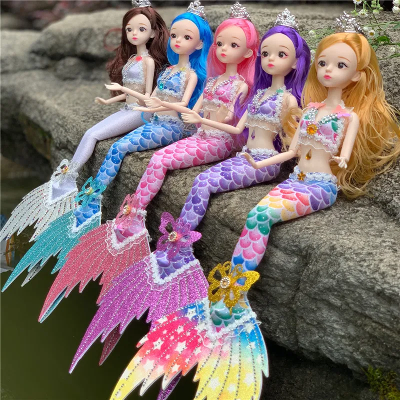 

45cm Children's Girls Butterfly Mermaid Princess Doll Toy Cute Beautiful Simulation Butterfly Girl Princess Doll Play House Toys