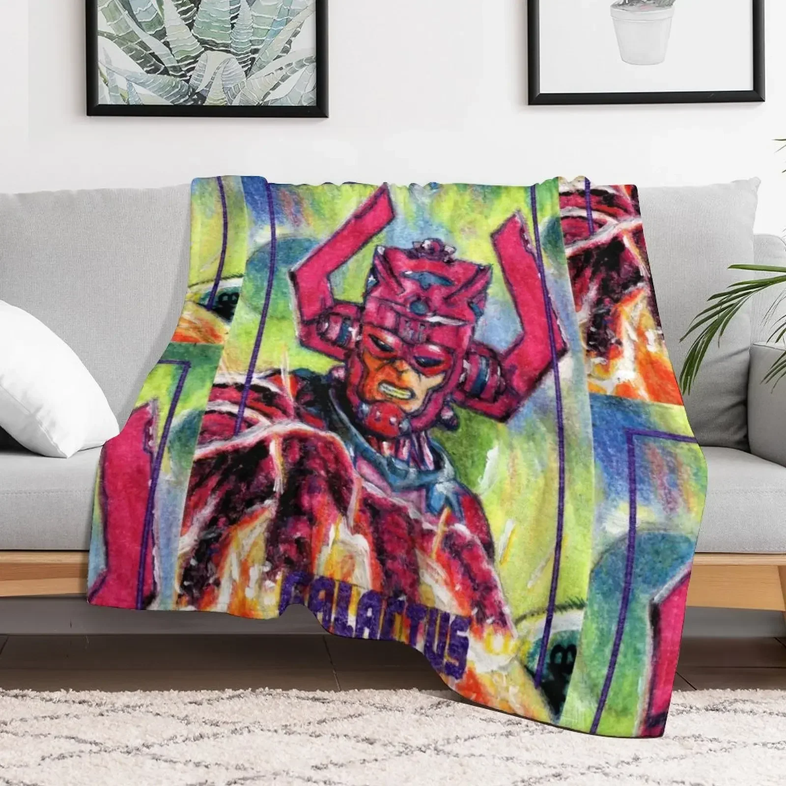 

Galactus, World Eater Throw Blanket Retros Comforter Multi-Purpose Blankets Decorative Sofa Luxury Designer Blankets