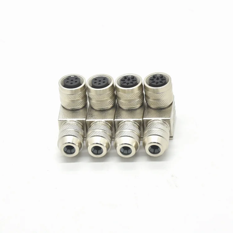 Good quality - all metal connector M16-6P 8P elbow waterproof aviation plug Electronic Accessories & Supplies Active Components