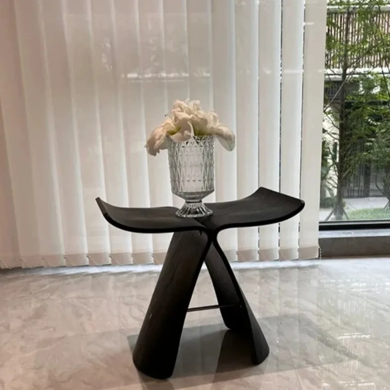 

Butterfly Chair Solid Wood Ash Hu Pick Wood Leisure Bending Board Chair Meeting Chair Low Stool Shoe Change