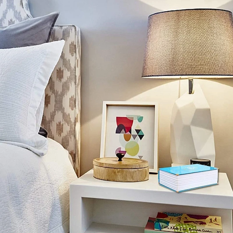 صندوق تخزين آمن للكتاب ، آمن مع 3 قفل الجمع الرقمي ، صندوق سري آمن مضاد للسرقة