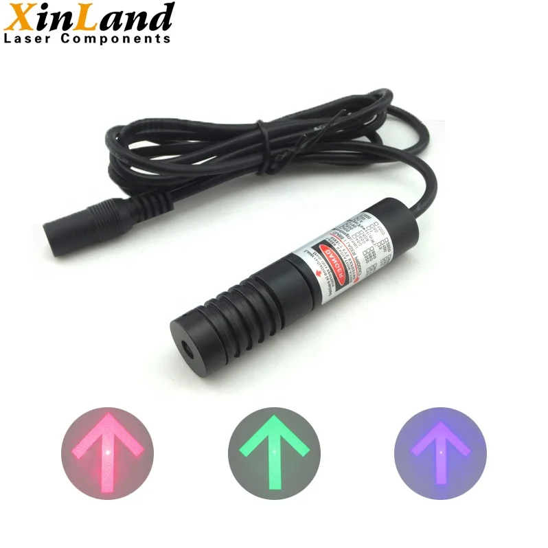 3-5V Laser Module Solid Arrow Pattern DOE RGB Customizable Laser Color Module with Diffraction Gratings Coated Lens