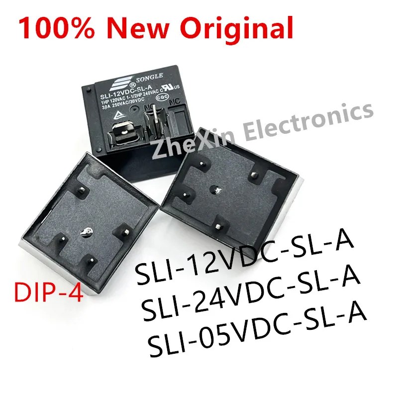 5-10PCS/Lot   SLI-12VDC-SL-A 、SLI-24VDC-SL-A 、SLI-05VDC-SL-A   DIP-4   New Original Signal Relay