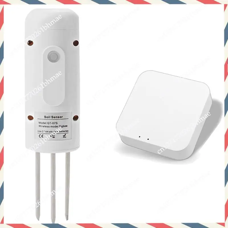 

-A21Z Tuya Zig/Bee Wireless Soil Humidity Sensor Intelligent Temperature Moisture Tester Mobilephone APP Real Time Monitor White