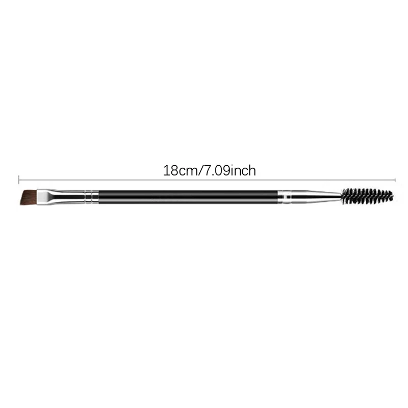 Women's Double-Ended Eyebrow&Eyeliner Brush Makeup Tool Lash Curl Spiral Angled Brow Powder Brush Set forPerfect Brows AndLashes