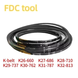K type Vee-belt Machinery Drive Band drive Belt For Bench drill  K26-660 K27-686 K28-710 K29-737  K30-762 K31-787 K32-813mm