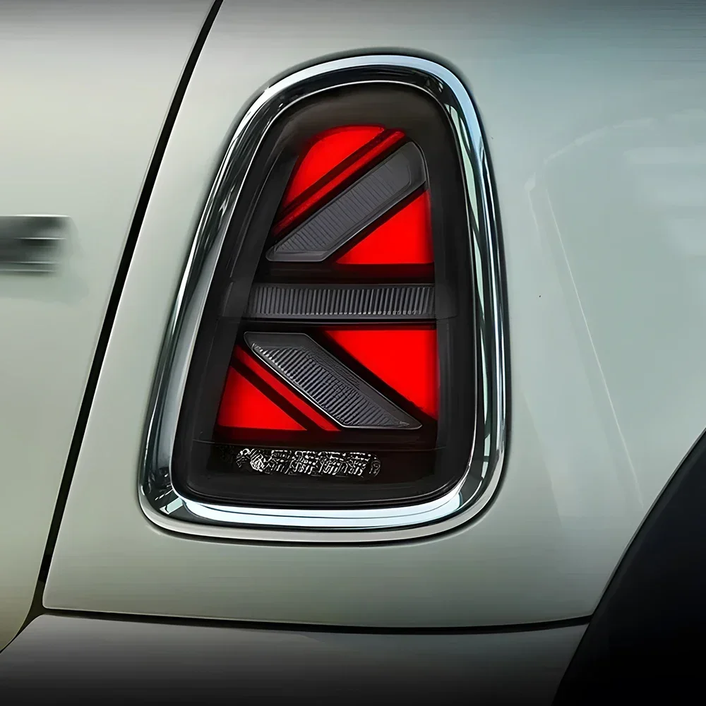 For Mini R56 R57 R58 R59 2007-2013 LED car tail light upgrade, featuring sequential turn signals and high-quality new style