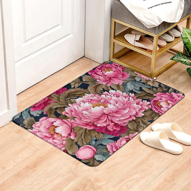 House entrance carpet Home door mat Modern Nordic style Room Bath Foot bathroom non-slip Kitchen water absorption rugs Abstract