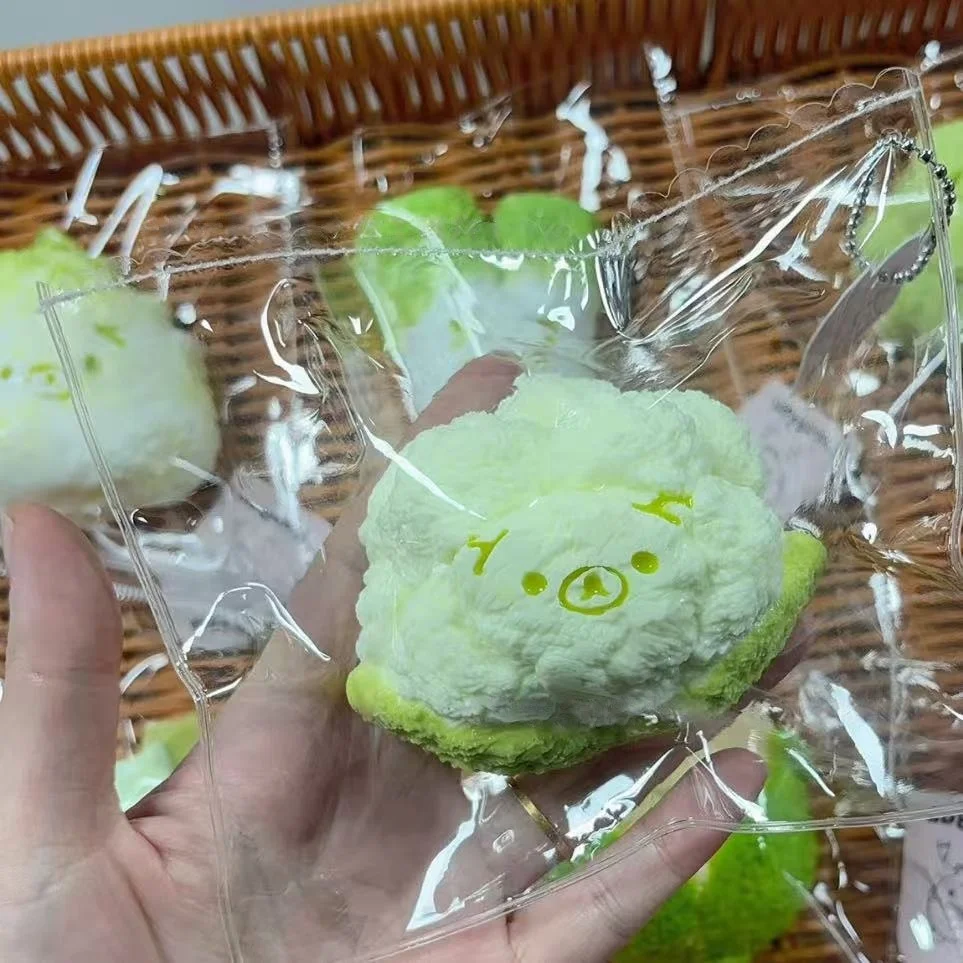 Weicher Taba Squishy mit Butter-Textur Süßer Gemüse-Melonen-Bär zur Stresslinderung - Lebensmittelechtes Silikon 2026 Hot – Detail 5