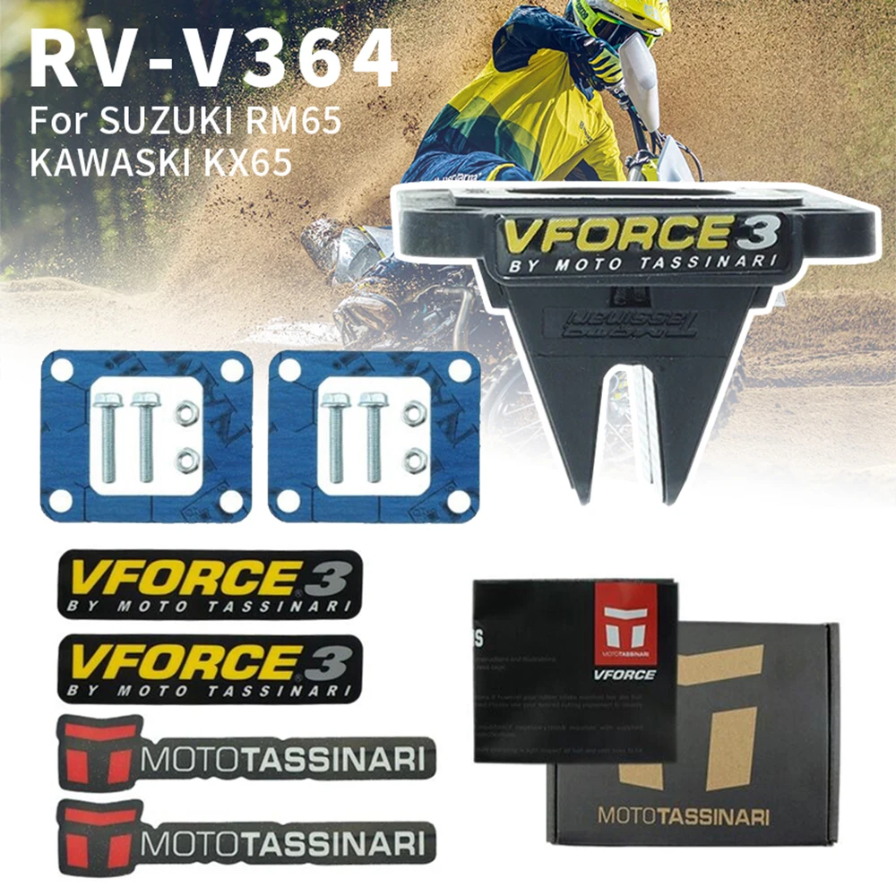 

Motorcycle V364A Reed Valve Kit For SUZUKI RM65 2003-2005 KAWASAKI KX65 00-2021