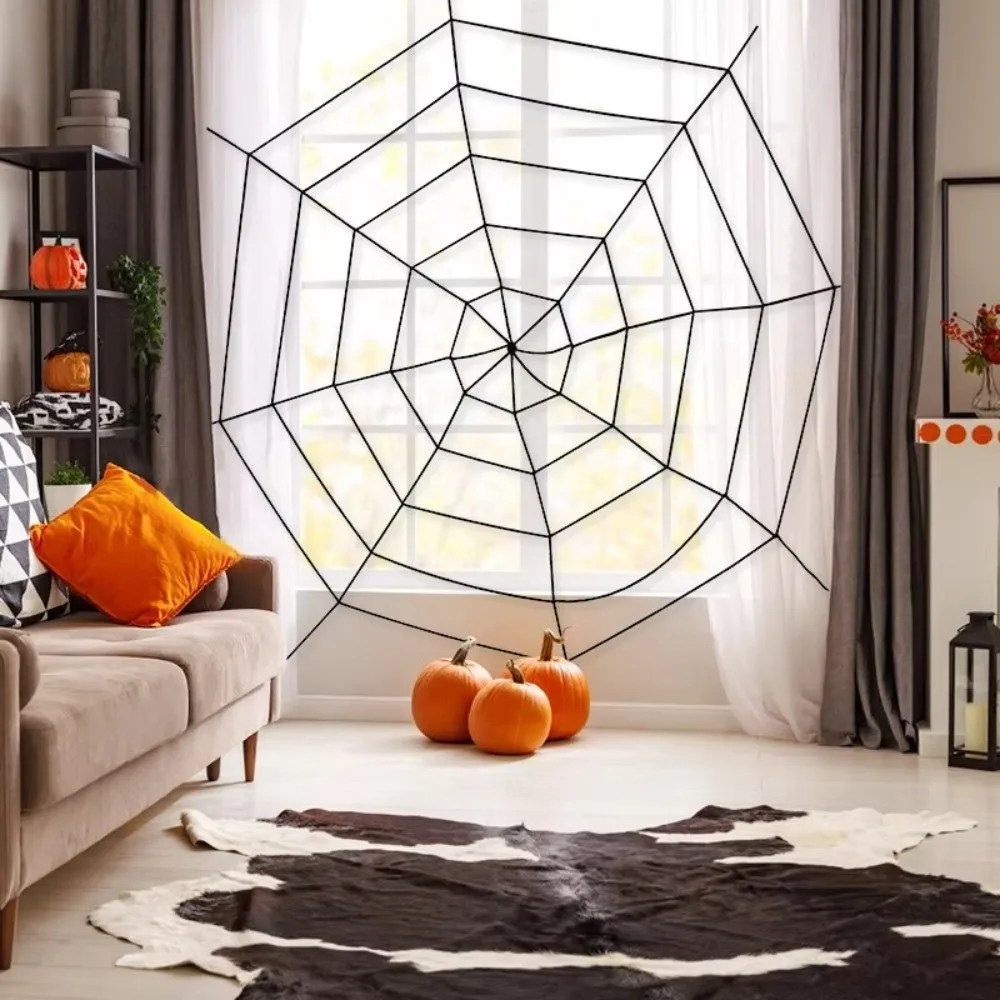 Festival Multi-size Halloween Giant Cobweb Stretchy Easy To Install Scary Cobweb Prop Chenille Simulation Spider Web Home