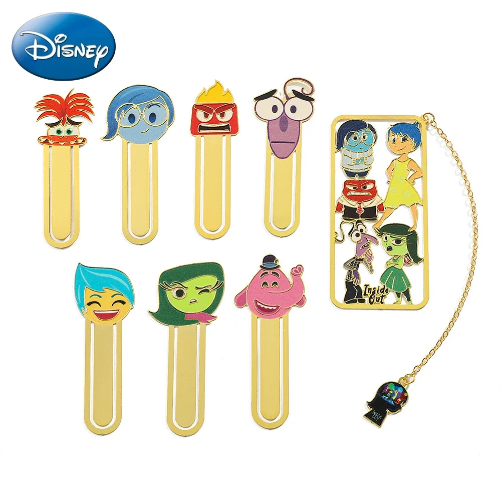 

Inside Out 2 Bookmarks Disney Anime Accessories Cute Stationery Office Gadgets School Supplies Party Gifts for Children