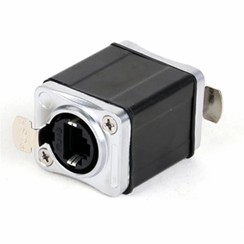 Acoplador de paso RJ45 de ABJF-1Pcs, adaptador de extensión Ethernet convertidor de acoplador recto hembra de red STP RJ45 CAT6