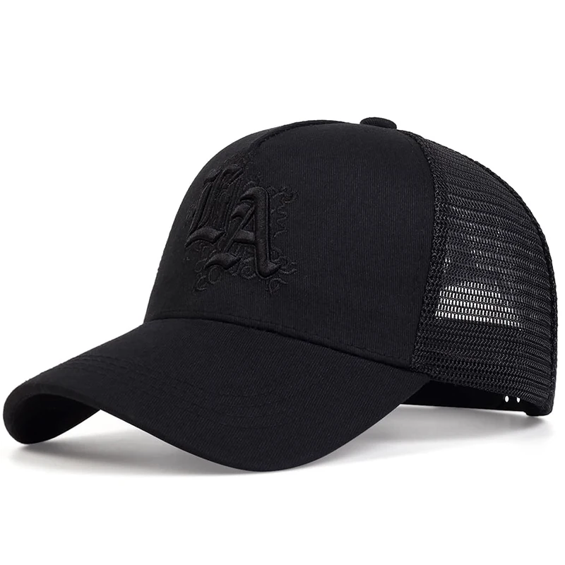 Unisex-Baseballkappen mit Buchstabenstickerei, für Frühling und Sommer, für den Außenbereich, verstellbare Freizeithüte, Hip-Hop-Hut, Sonnenschutzhut – Detail 2