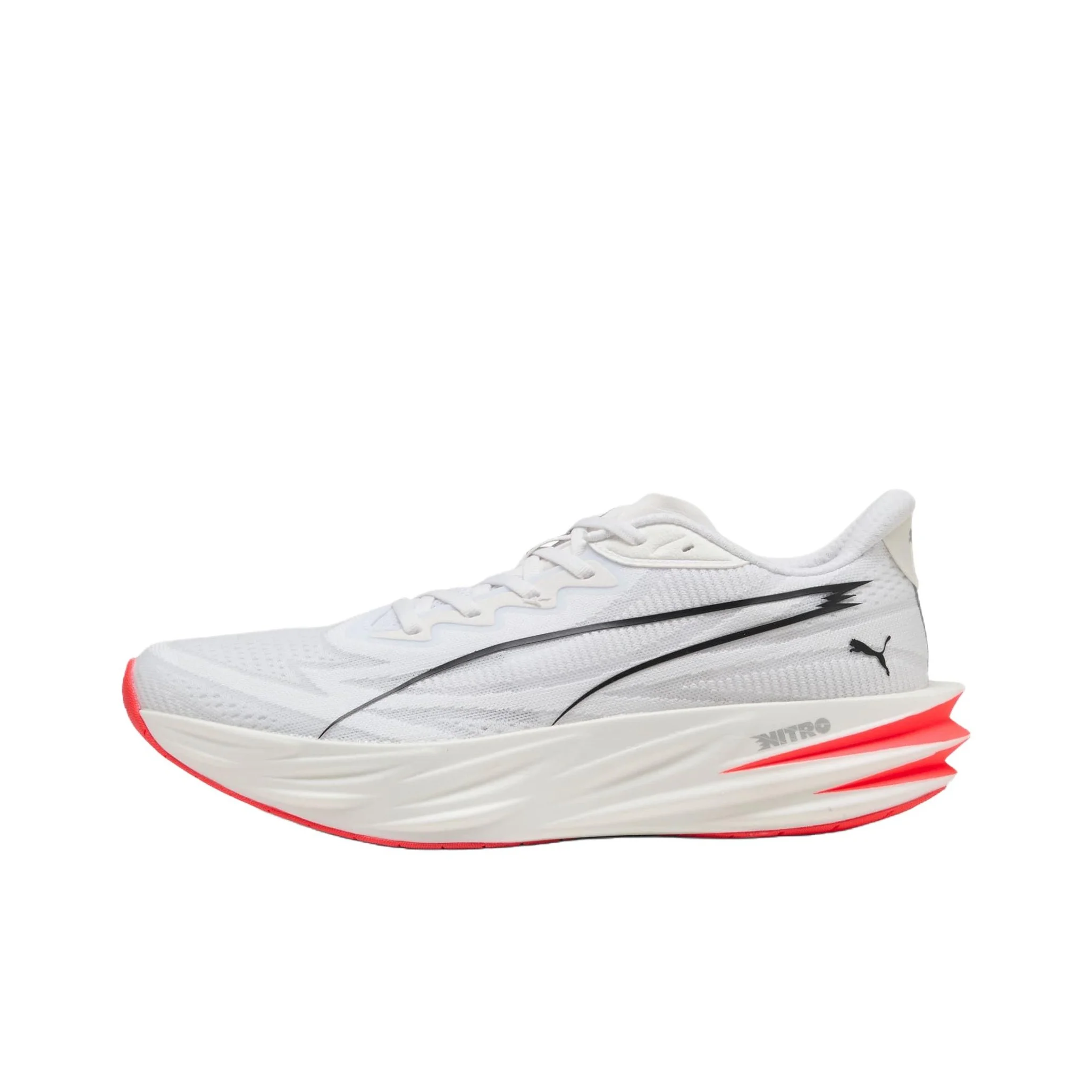 PUMA Deviate Pure NITRO Running Shoes Men's Low Top White Black Red 313904-06