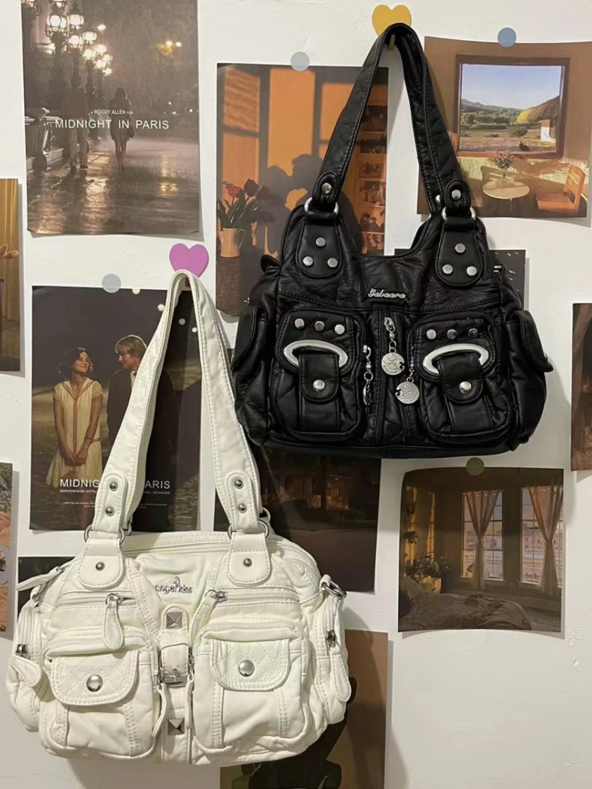 Средневековая сумка через плечо y2k Millennial воск Thunderbolt babes