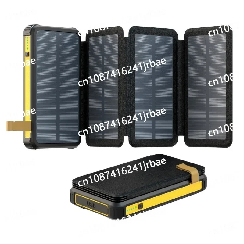 Solar power bank foldable portable solar charging panel, battery 20000mAh, super fast charging outdoor multifunctional interface