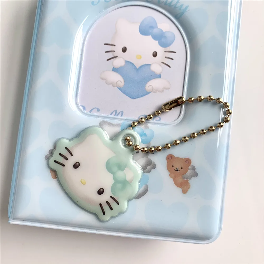 Y2K Hello Kitty Pendant Keychain Photo Album Pendant Accessories Kawaii Sanrio Hello Kitty Y2K Accessories Girls Student Toy New