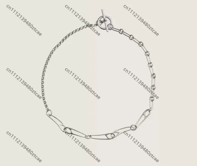 Minimalist 925 Silver Pendant Necklace European Light Luxury High Sense Clavicle Chain Fine Jewelry