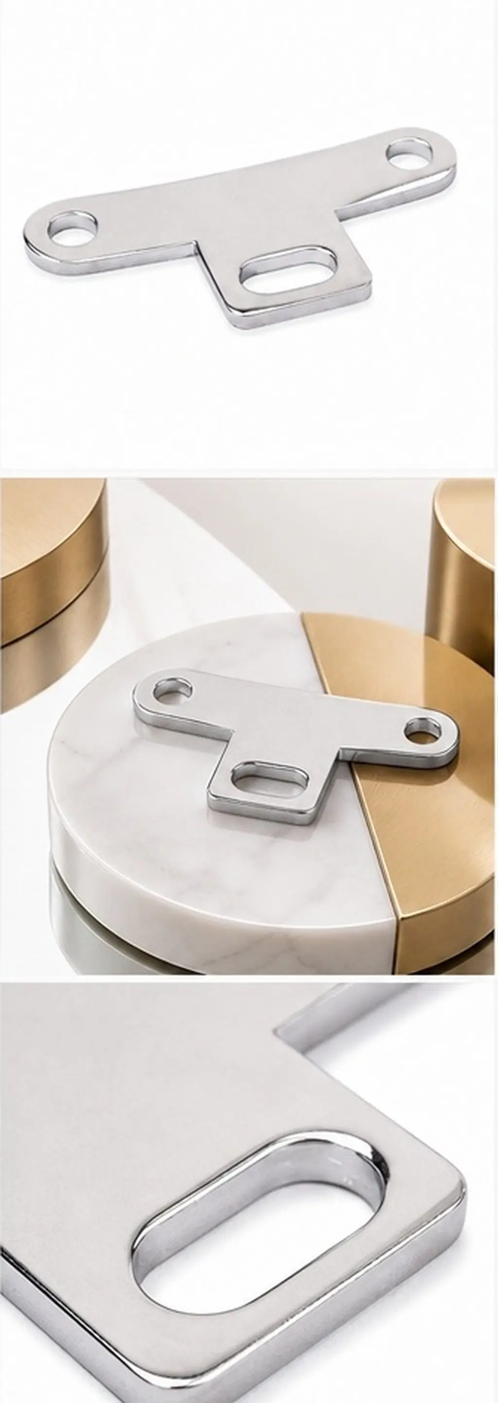 T-Shape Chrome Tailpiece Mount Bracket for Banjo Exquisite Workmanship Lightweight Portable Guitar Accessories Tailpiece