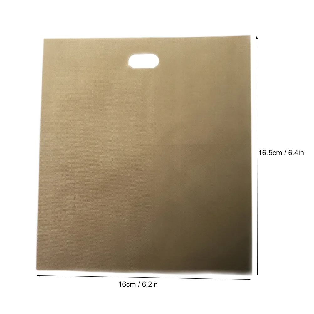 4 個の PTFE パン袋 16X16.5X0.3Cm 再利用可能なノンスティックサンドイッチトースターバッグ ピザペストリーチキンナゲット用 食器洗い機対応