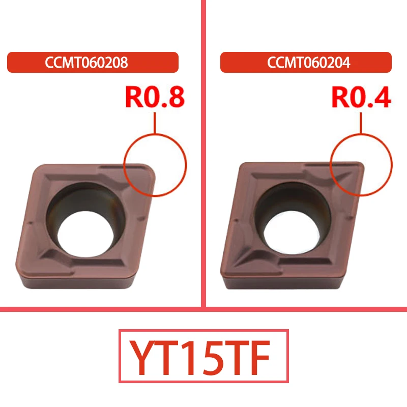 10pcs KaKarot Carbide Insert CCMT 060204 CCMT060208 VP15TF Internal Turning External Turning Tools Holder CNC Lathe Turning