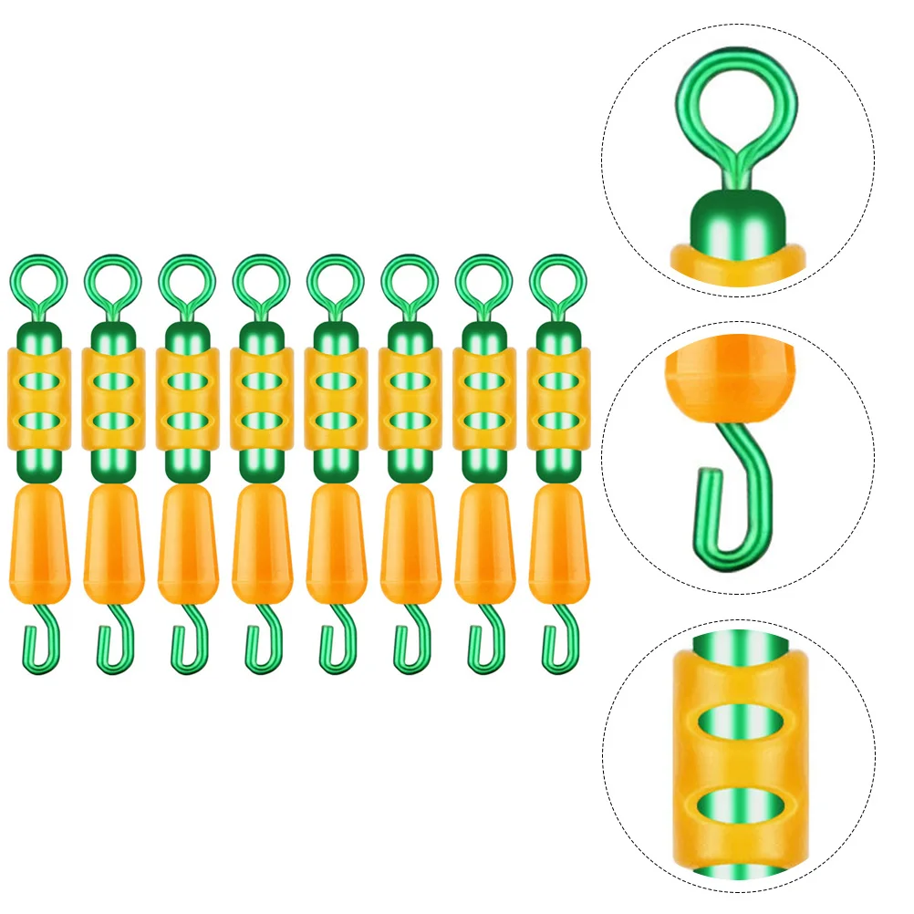 

8Pcs Bearing Swivels Fishing Swivels High Strength Lure Connector Lightweight Portable Fishing Gear Outdoor Angling Accessories