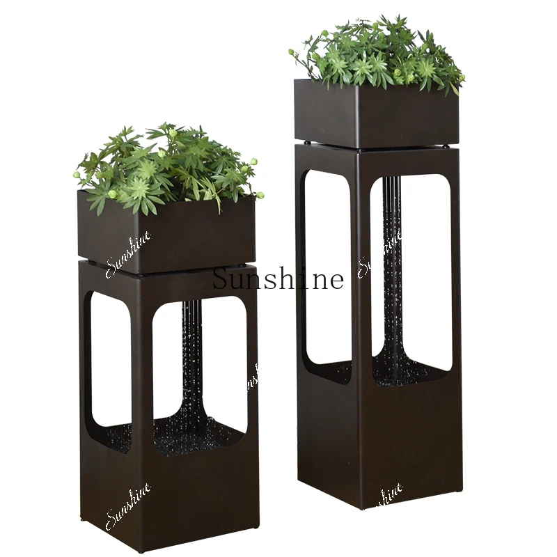 Large indoor flowing water lucky feng shui wheel home decoration fountain living room decoration  FT