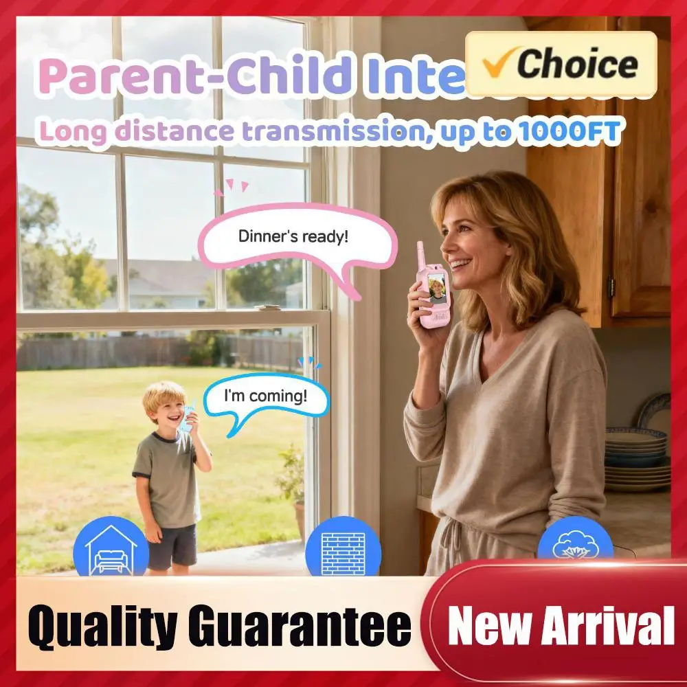 

Детские радиостанции с экраном, 2 шт., перезаряжаемые, для мальчиков и девочек, для игр в помещении, кемпинга и походов