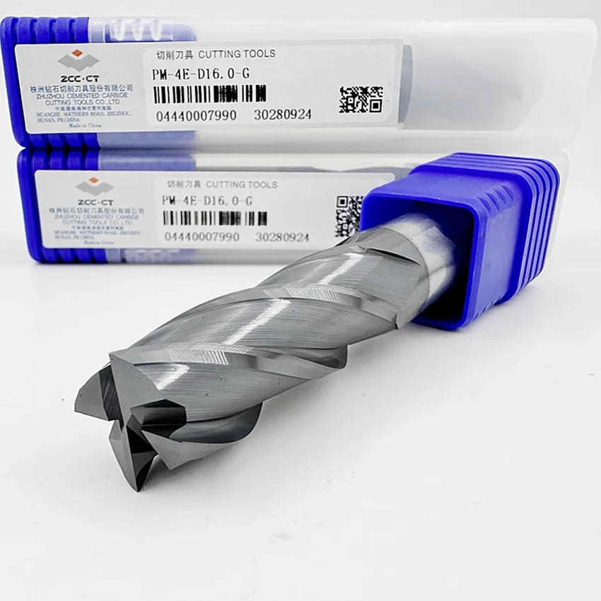 PM-4E-D12.0-G/PM-4E-D14.0-G/PM-4E-D16.0-G/PM-4E-D18.0-G/PM-4E-D20.0-G ZCC.CT CNC PM-4E-G Frese piatte a 4 flauto Frese 4T