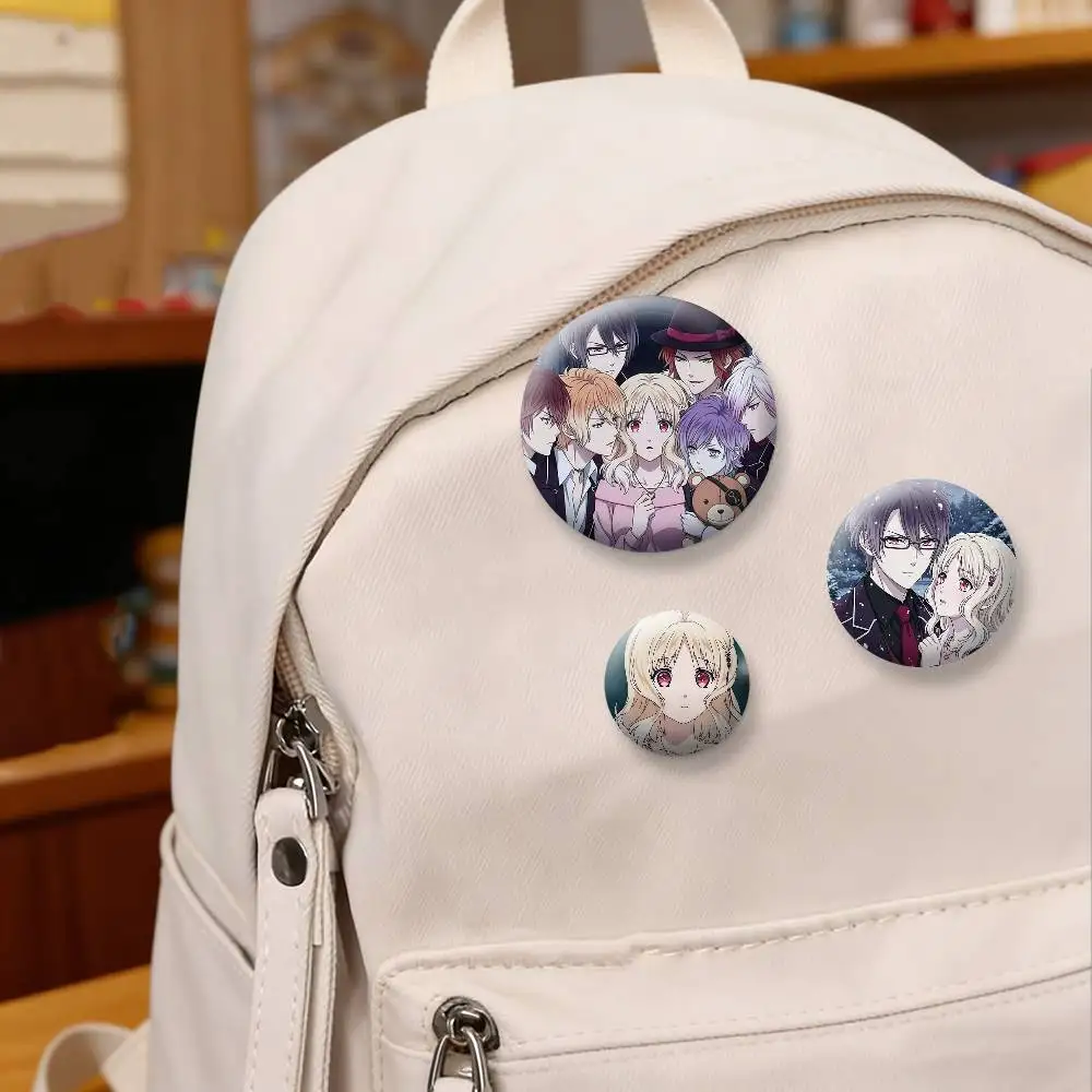 Anime D-Diaboliks Lovers Brooches Cartoon Badge Pins Backpack Hat Accessories Friend Gift