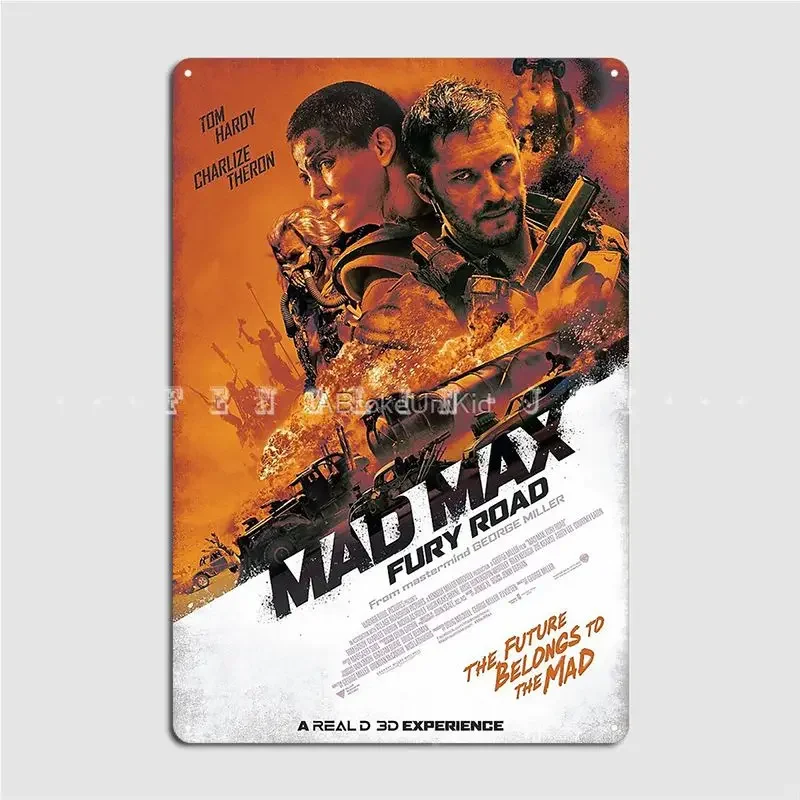 Mad Max Fury Road Movie Metal Sign Wall Cave Pub Garage Design Plaques Tin Sign Poster