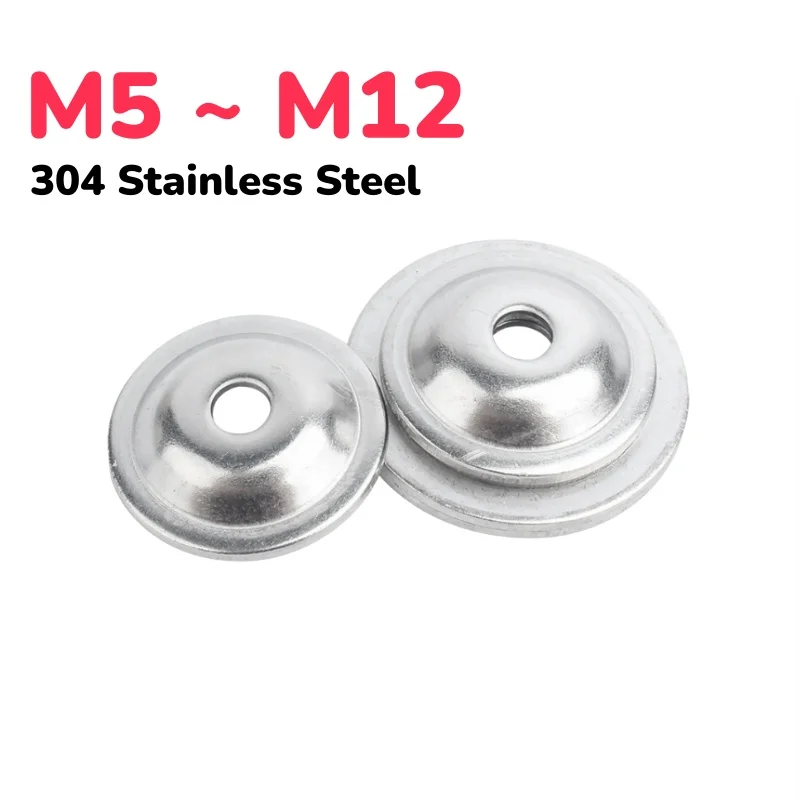 304 Stainless Steel M5 M6 M8 M10 M12 Concave Convex Bowl Washer Fish Eye Washers Bowl Shaped Straw Hat Gasket