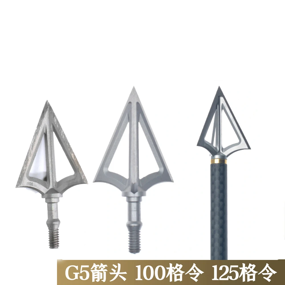 

G5 Arrow, 100 Arrows, 125 Grains, Outdoor, Hunting, Stainless Steel, Thread, Arrow, Bow, Arrow, Archery, Equipment 6pc
