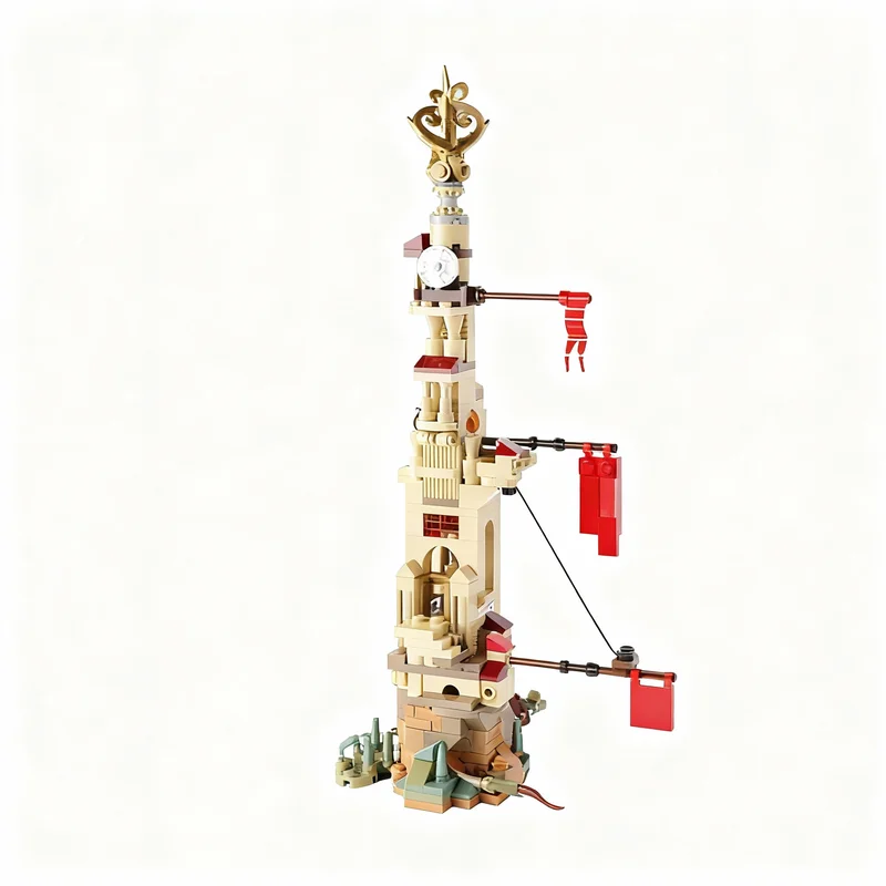 

286pcs MOC Gold Pinnacle Creator Model Building Blocks Construction Toy Christmas Gifts DIY Creative Idea Education Assemble