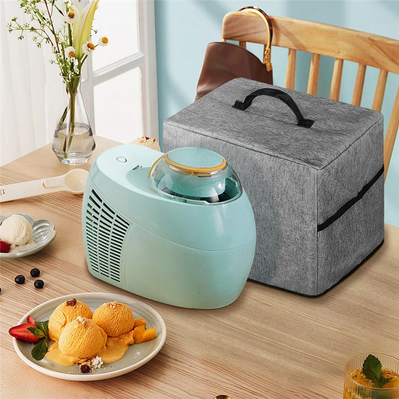 

Ice Maker Cover Ice Square Maker Dust Shield Protector Dust Protection Portable Ice Makers Cover With Storage Pocket-Y48A
