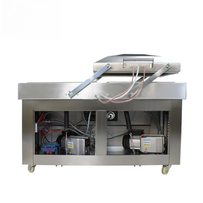 DZ600/2SB Dual-Chamber Automatic Vacuum Sealer Internal Vacuum Packer for Food Packaging