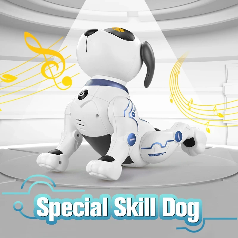 K16 RC Robot Electronic Dog Simulation Electronic Pets Programmable Smart Dancing Stunt Robot Dog RC Robotic Pets Toys Kids Gift