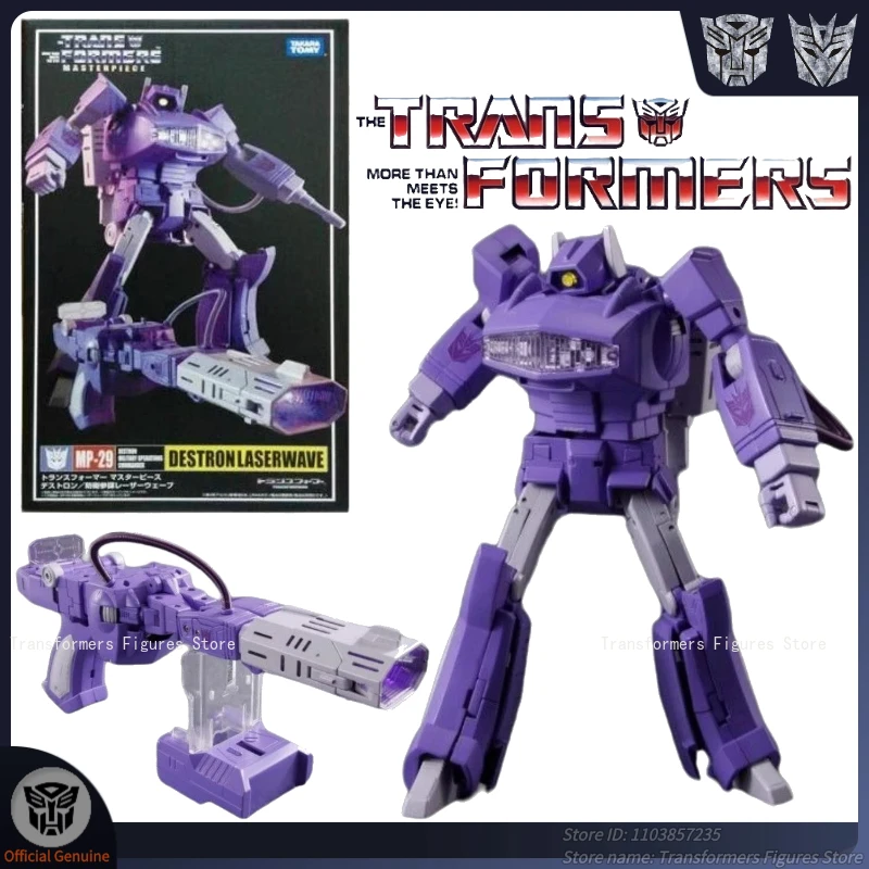 재고 있음 Transformer MP-29 ko Shockwave G1 만화 영화 피규어 모델 애니메이션 액션 변형 로봇 장난감 축제 인기 선물