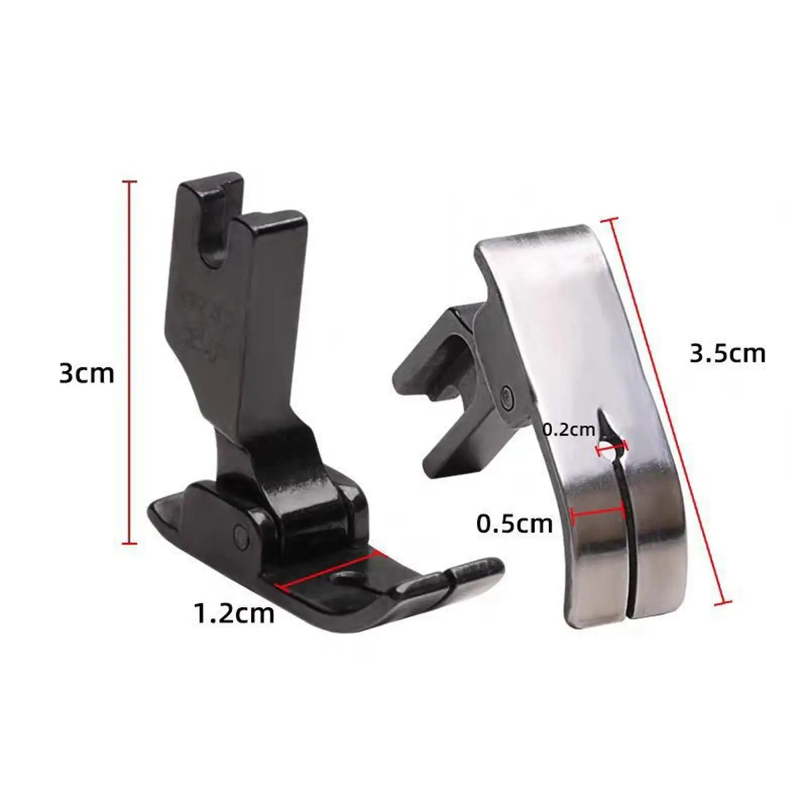 Multifunctional Sewing Machine Presser Foot Carbon Steel Accessory for Curtains and Elastic Fabric Sewing