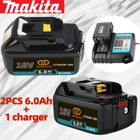 100% Original For Makita 18V 6.0Ah Battery BL1850B/BL1860B/BL1840 Compatible with DHP487/DGA404 Tools🔋