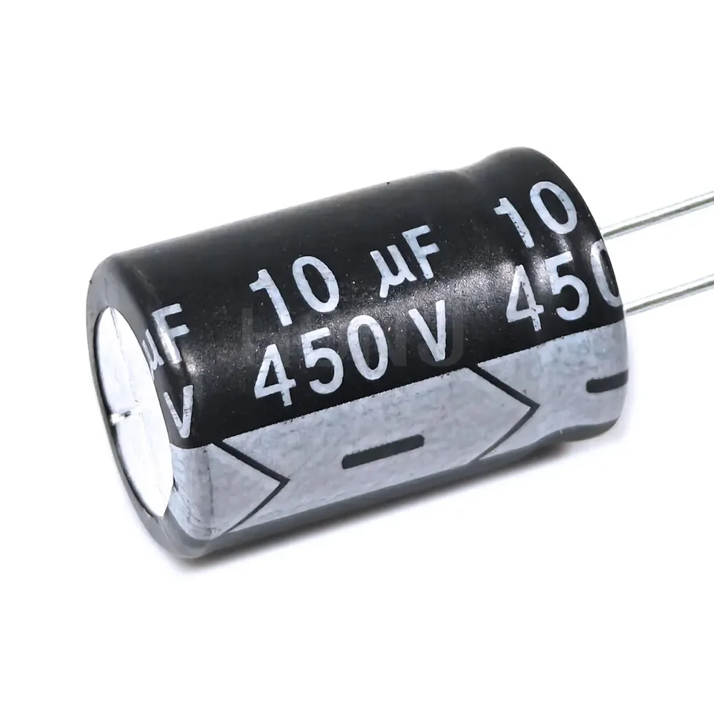 10PCS ​​​​​​​​​​10uF450V 10MFD 450Volt 10*17mm Aluminum Electrolytic Capacitor Radial 10mf450v 10uf450v 450v10mf 450v10uf ±20%​​