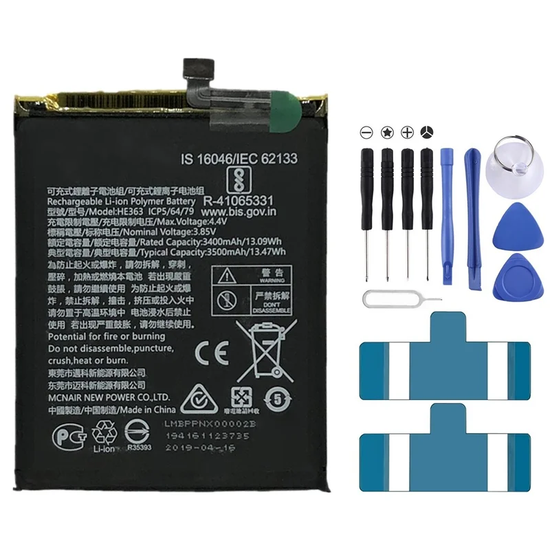 HE363 3500mAh For Nokia 8.1 / X7 Li-Polymer Battery Replacement