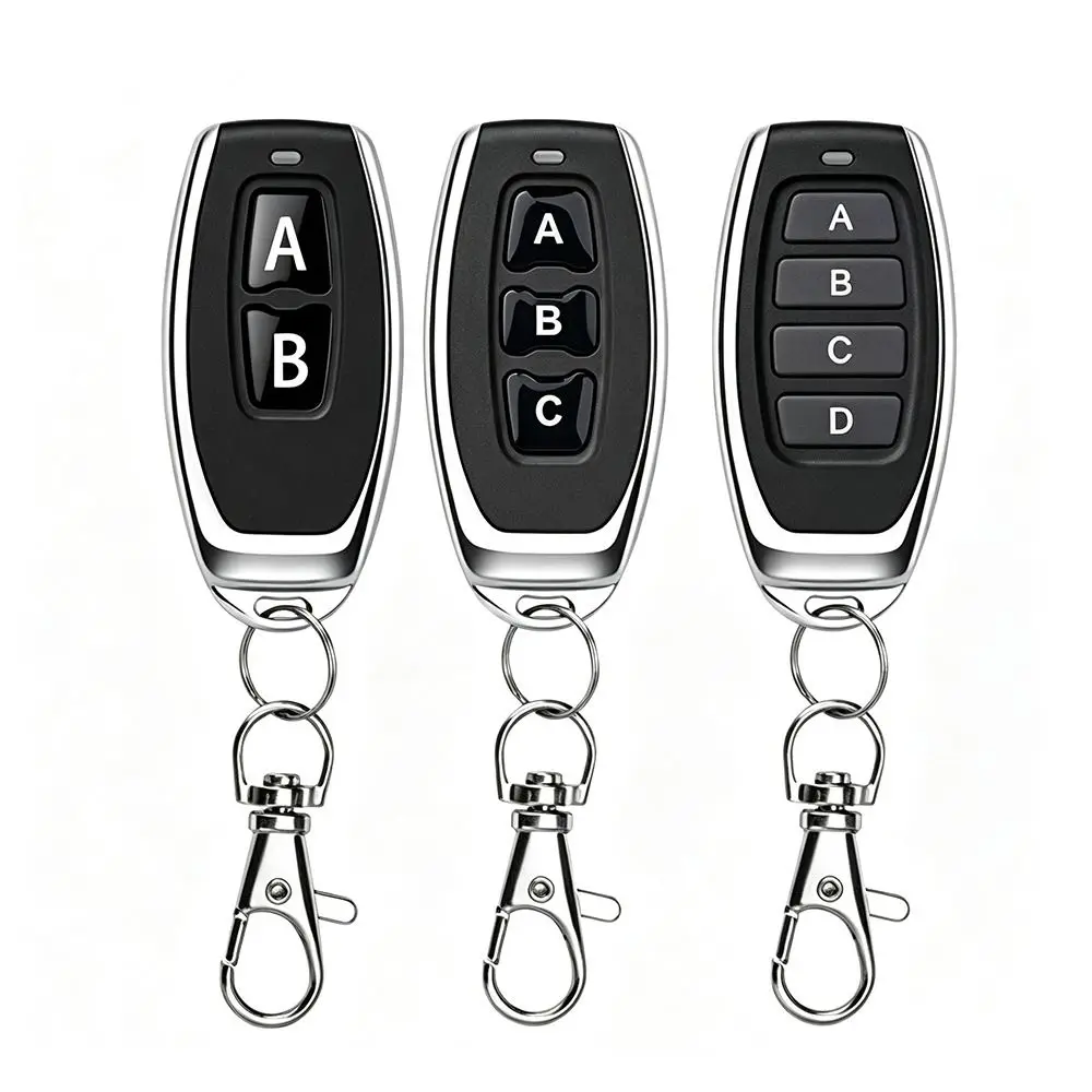 2/3/4 Button Wireless Remote Control 433MHz Working Frequency Long Distance RF Remote Control RF Transmitter Learning Code