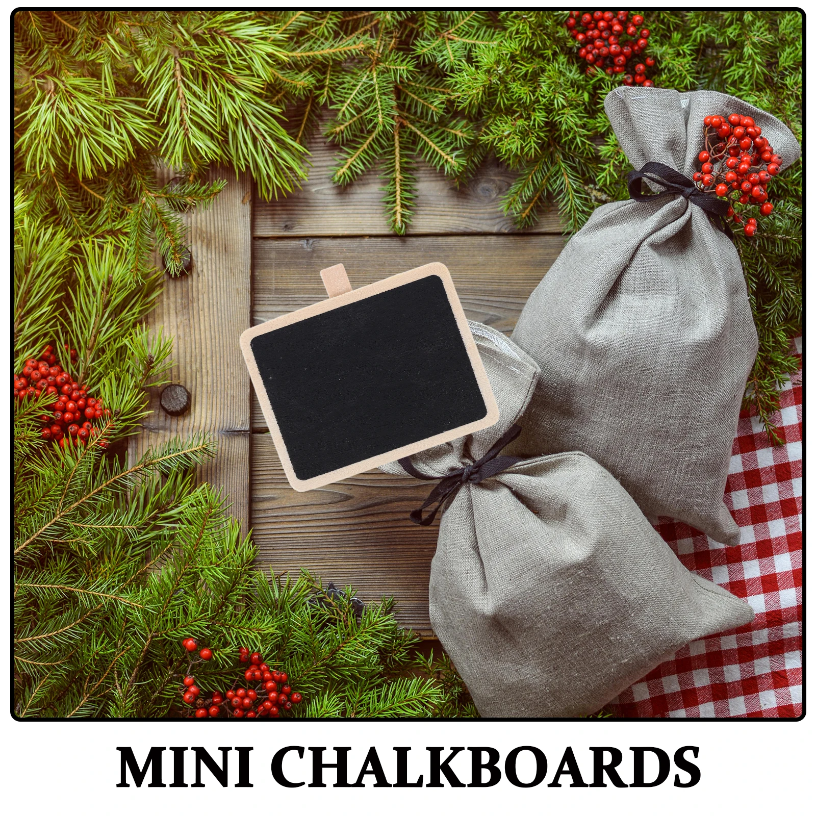 4pcs Blackboard Wood Clips With String Memo Chalkboard Signs For Food Photo Folder Chalkboard Signs Tags