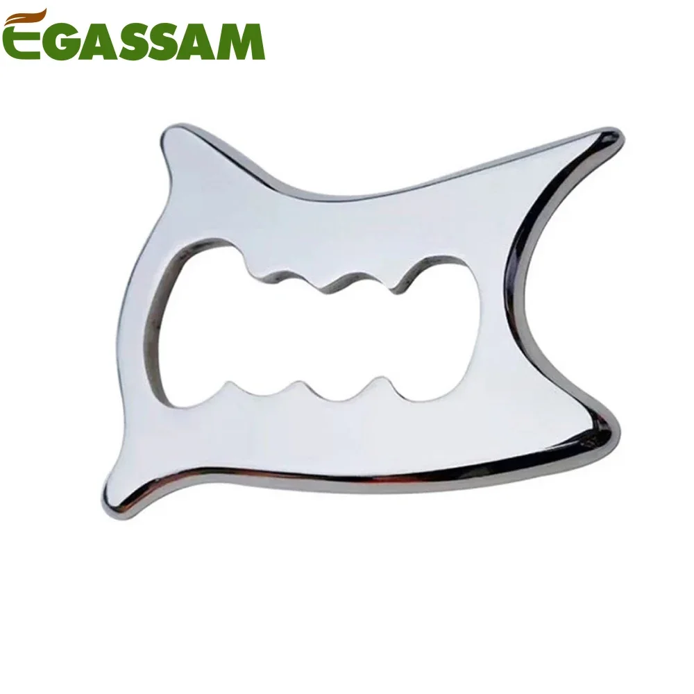 EGASSAM 1Pcs Stainless Steel Gua Sha Scraping Massage Tool IASTM Tools Great Soft Tissue Mobilization Tool
